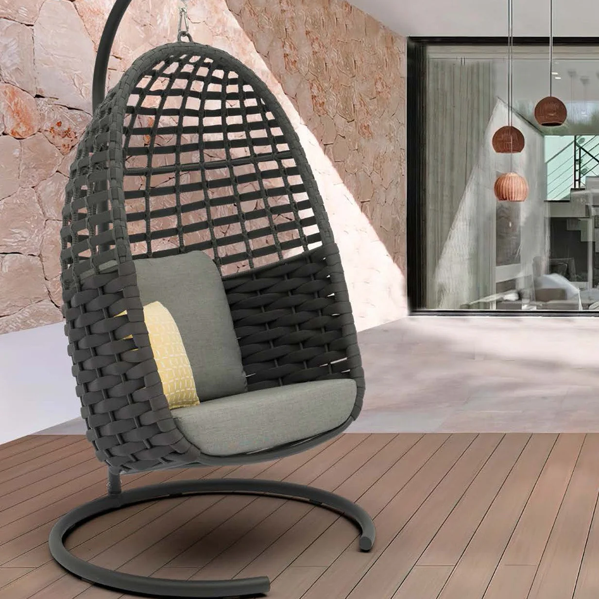 Lawson Outdoor Rope Hanging Chair - Image 2