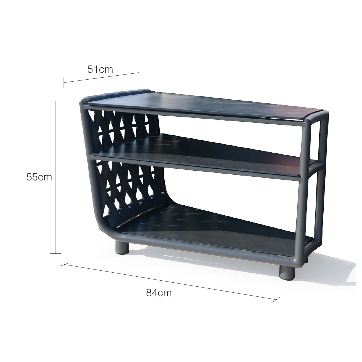 Lawson Outdoor Rope Side Table 84 cm - Image 7