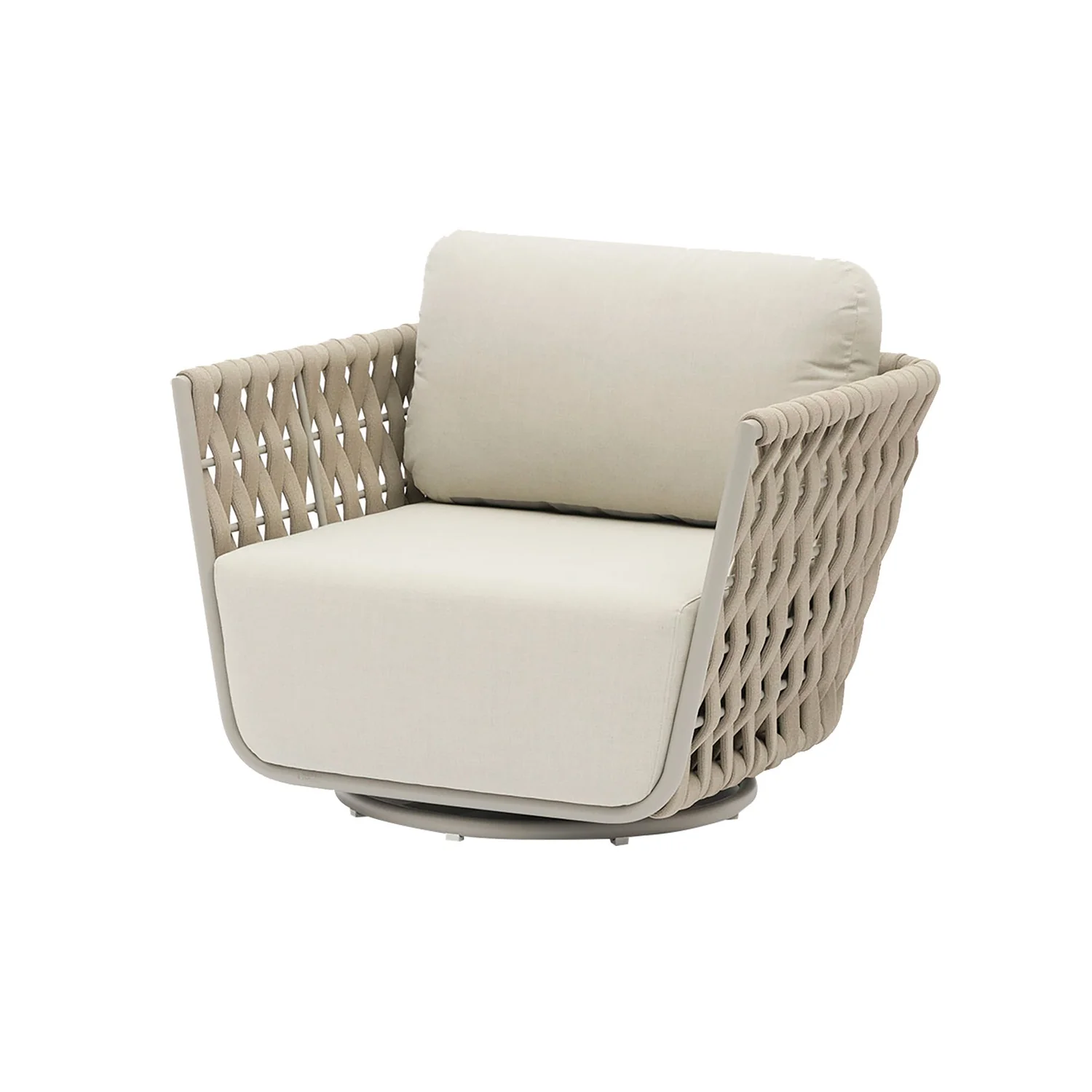 Lawson Outdoor Rope Swivel Chair - Image 2