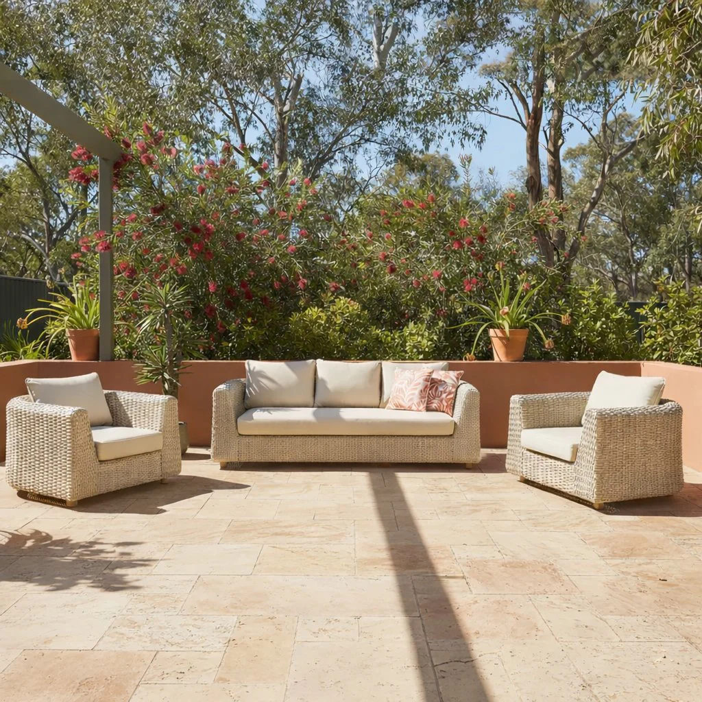 Lichfield 5 Seater Wicker Outdoor Lounge - Image 3