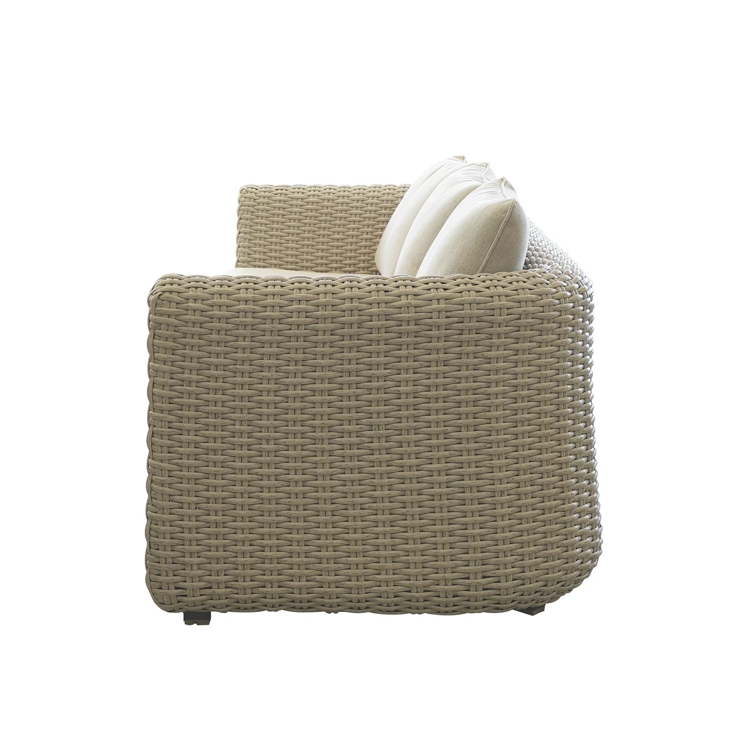 Lichfield Wicker Outdoor 3 Seater Sofa - Image 4