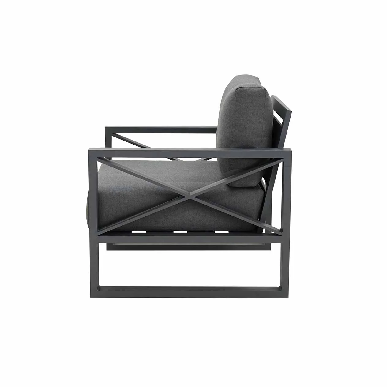 Linear Outdoor Aluminium Armchair - Image 3