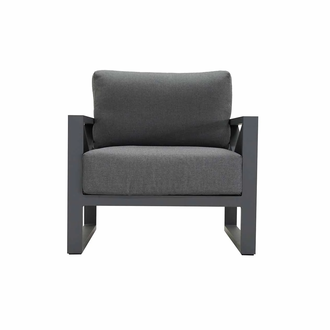 Linear Outdoor Aluminium Armchair - Image 4