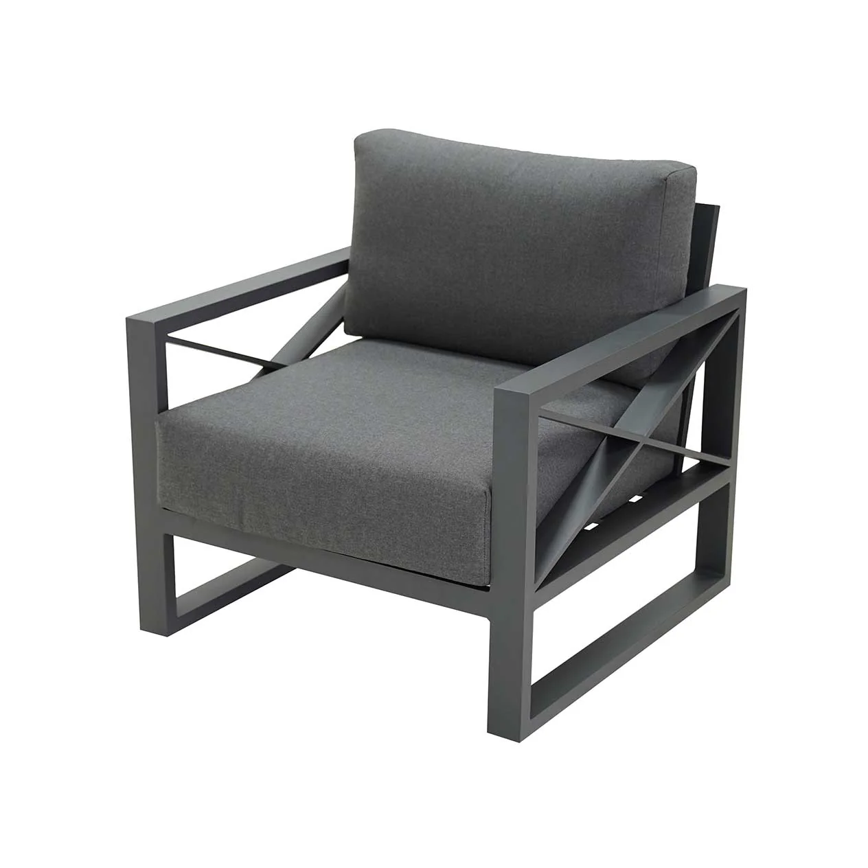 Linear Outdoor Aluminium Armchair - Image 5