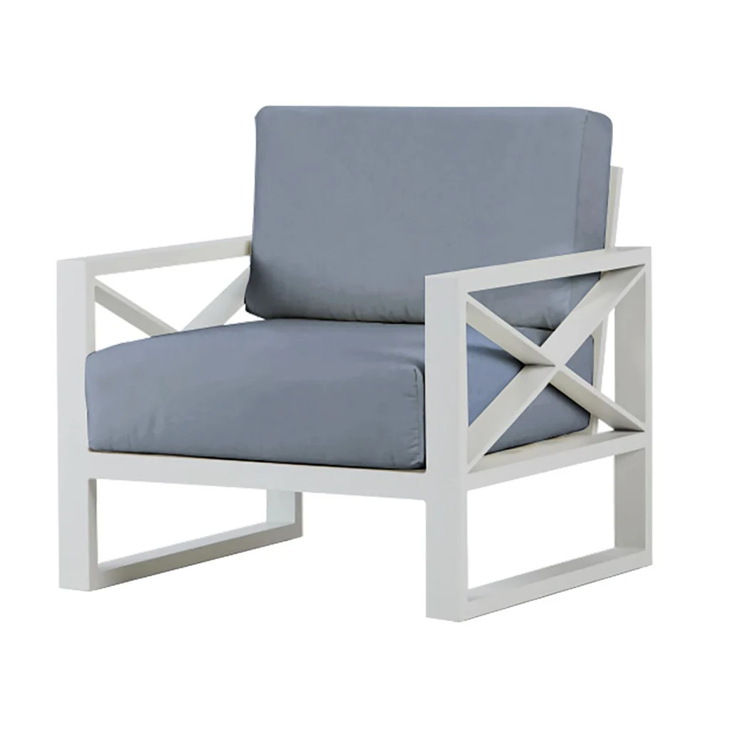 Linear Outdoor Aluminium Armchair - Image 6