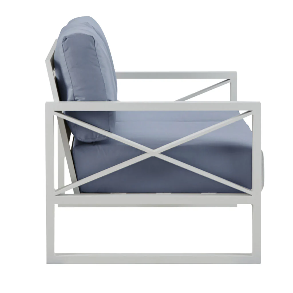 Linear Outdoor Aluminium Armchair - Image 8