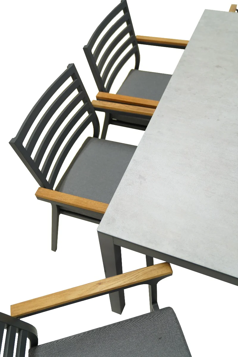 Lotus Outdoor Aluminium Dining Chair - Image 10