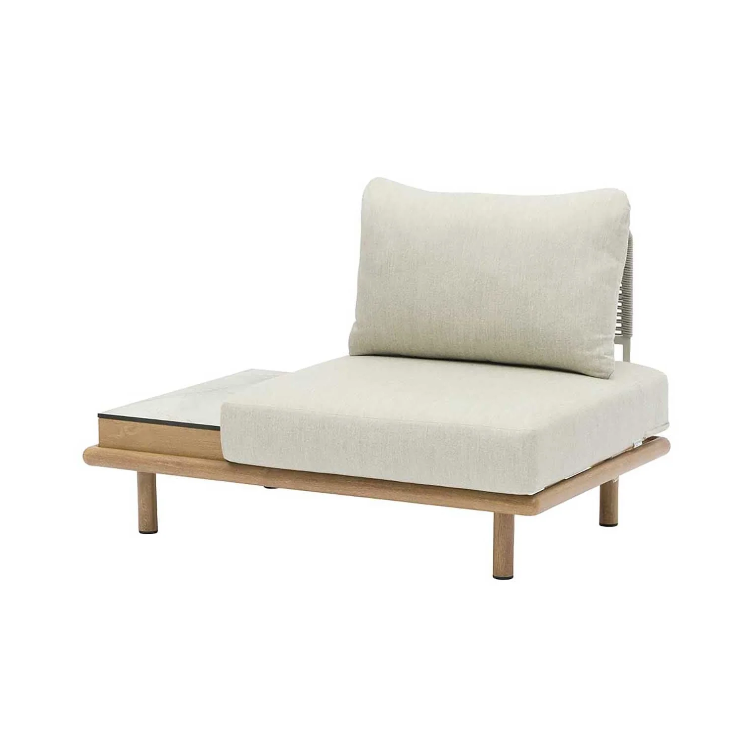 Merritt Outdoor Aluminium Lounge with High-pressure Laminate Side Table