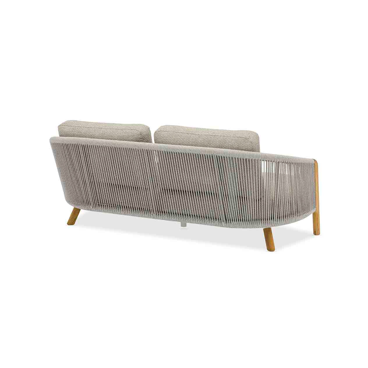 Milano 2 Seater Outdoor Teak and Rope Lounge - Image 5