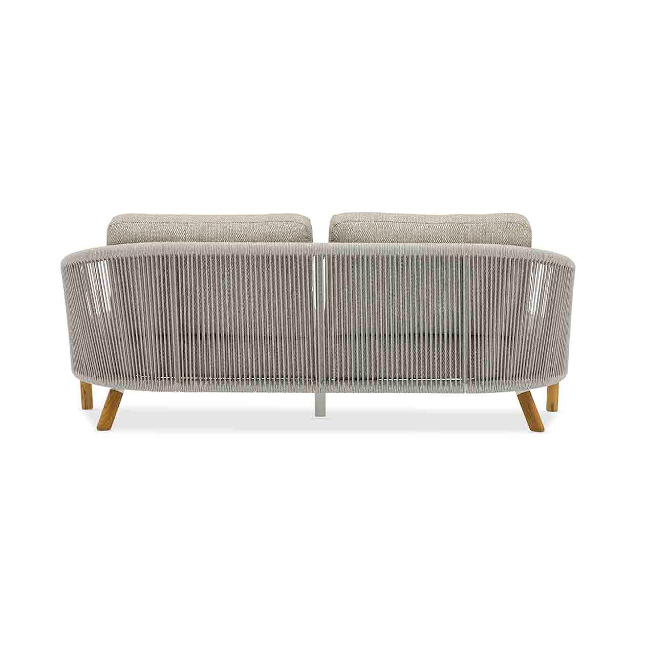 Milano 2 Seater Outdoor Teak and Rope Lounge - Image 6