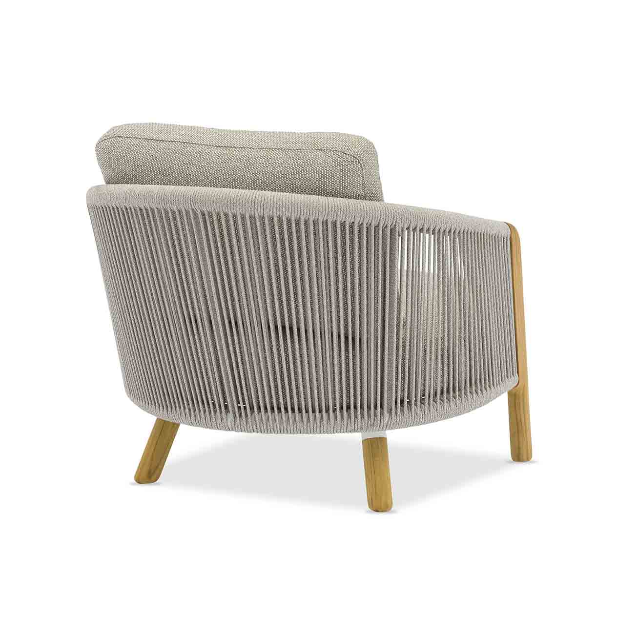 Milano Outdoor Teak and Rope Armchair - Image 6