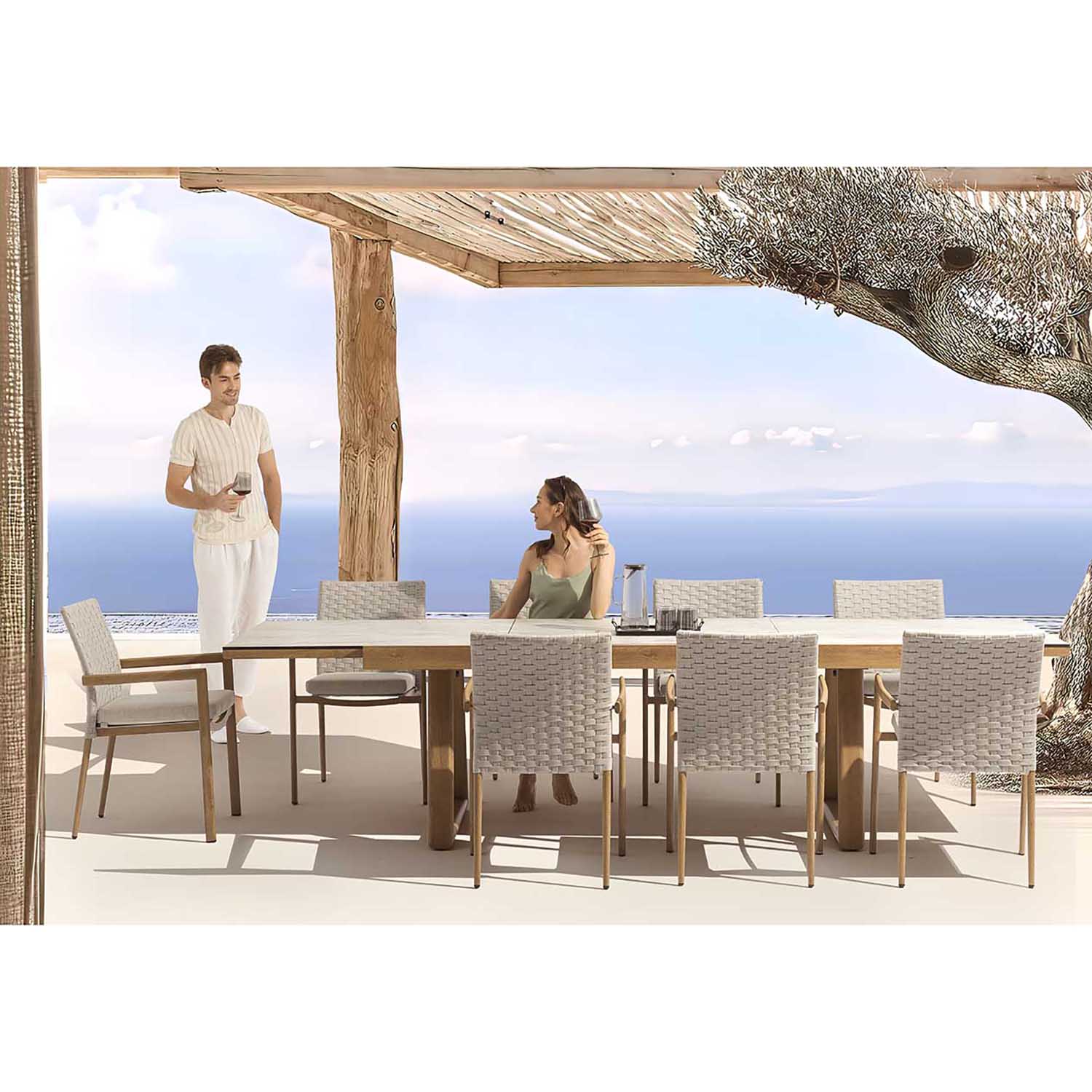 Regina Outdoor Rope Dining Chair - Image 4