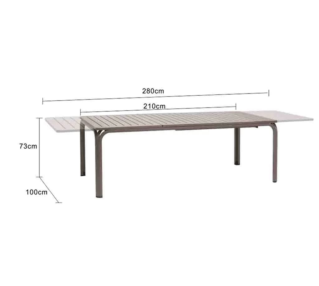 Nardi Alloro Resin Extension Dining Table 210/280 cm - Image 7
