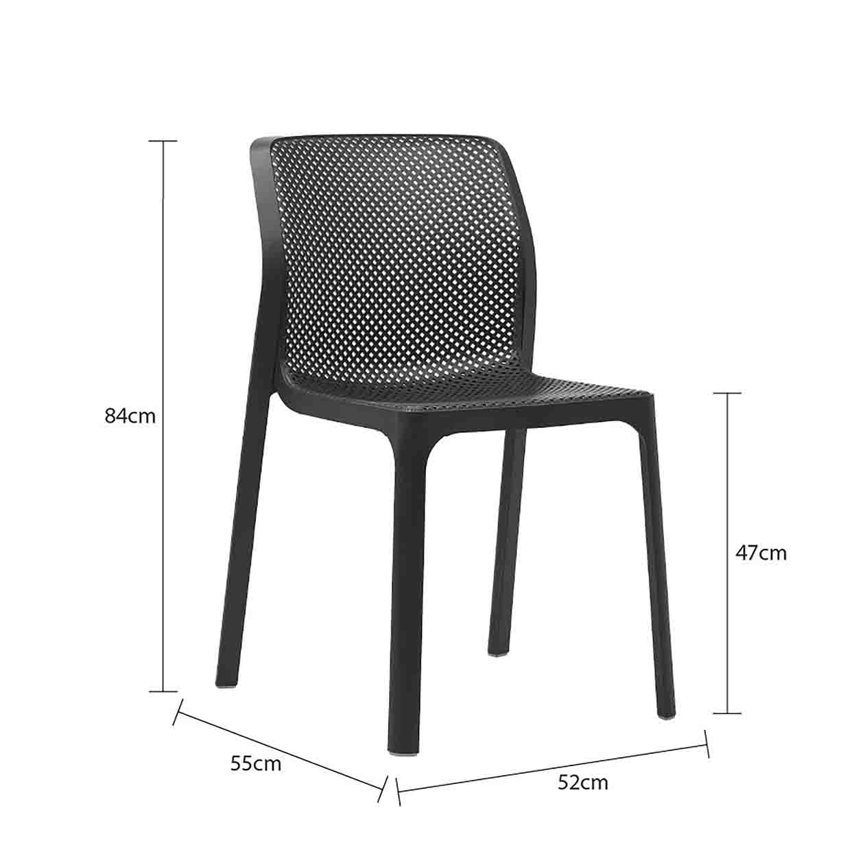 Nardi Bit Outdoor Resin Dining Chair - Image 50