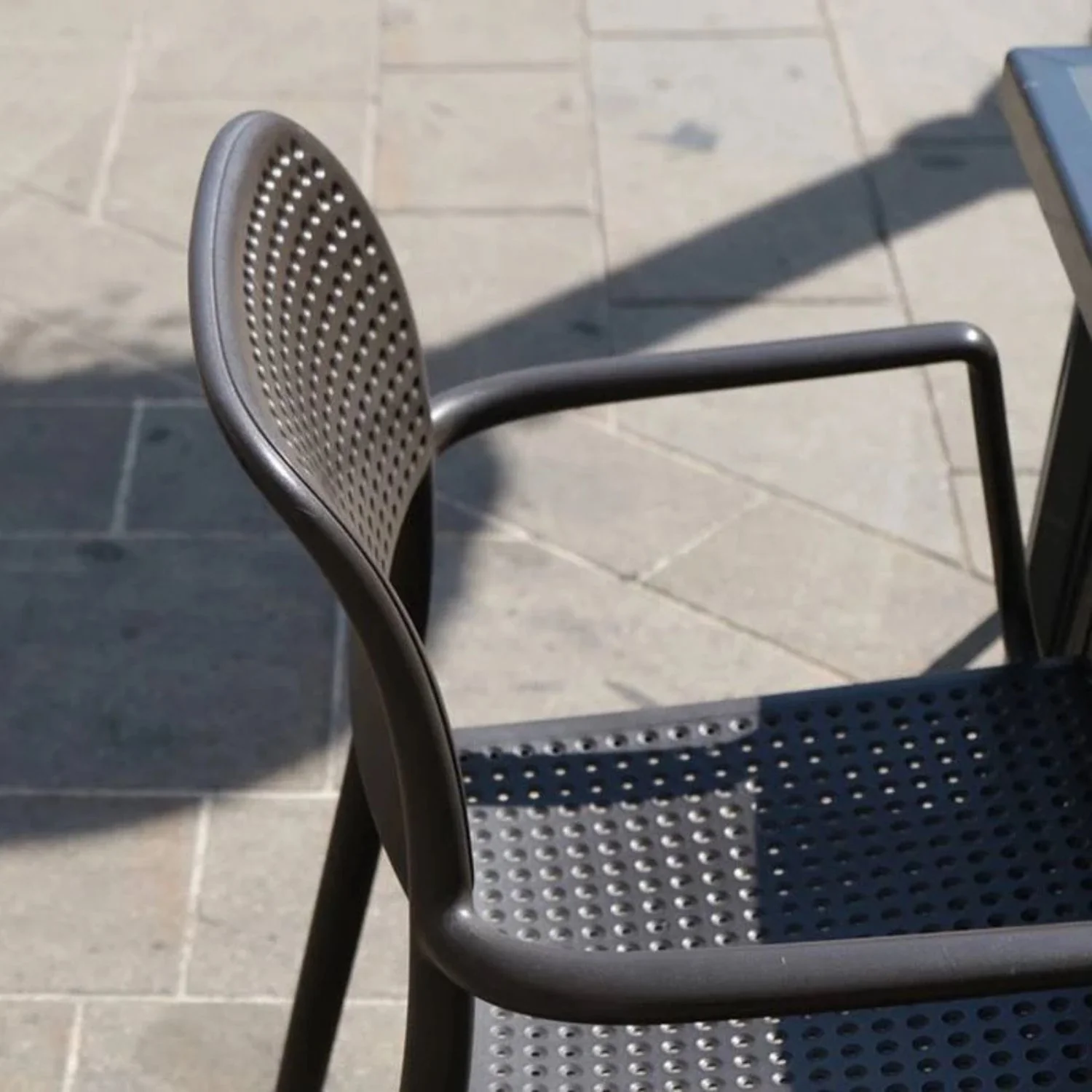 Nardi Bora Outdoor Resin Armless Dining Chair - Image 3