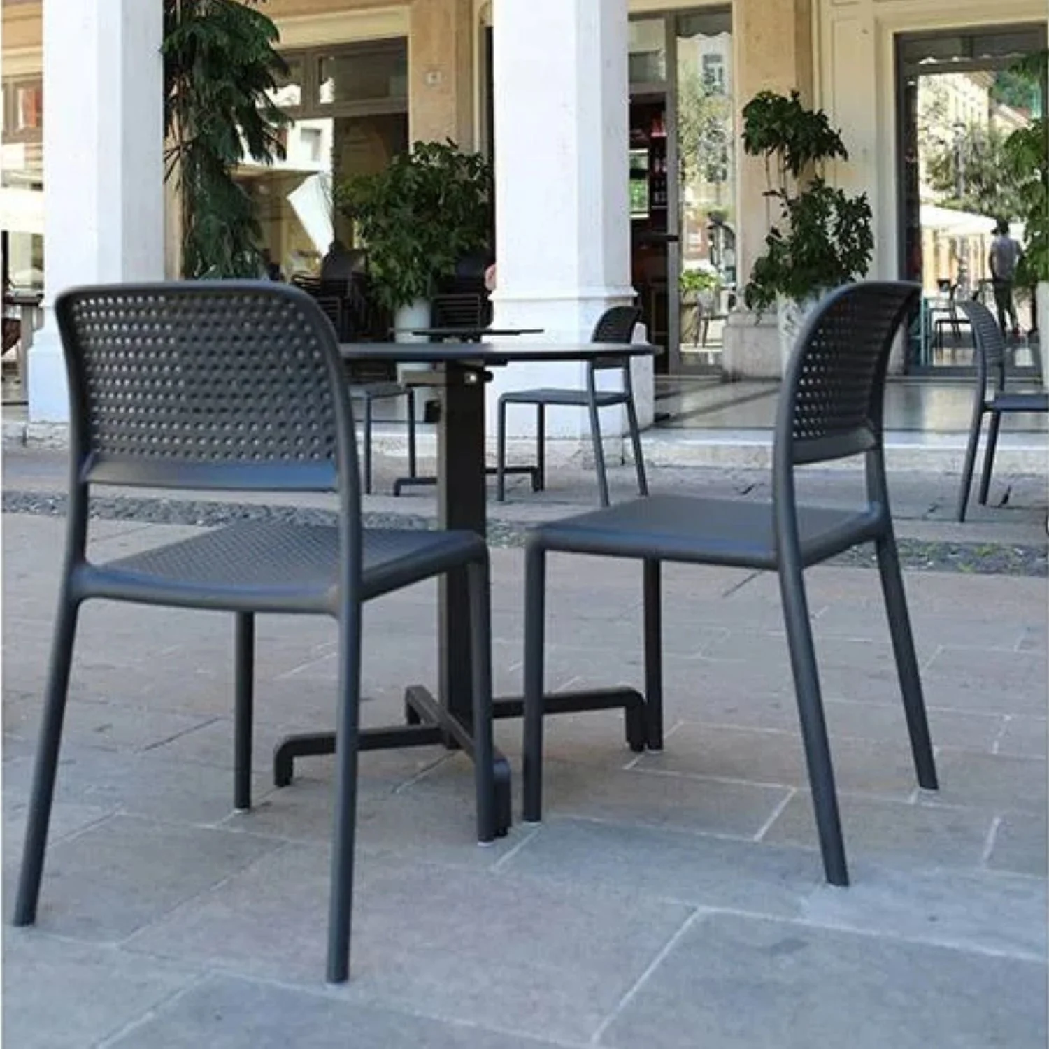Nardi Bora Outdoor Resin Armless Dining Chair - Image 5