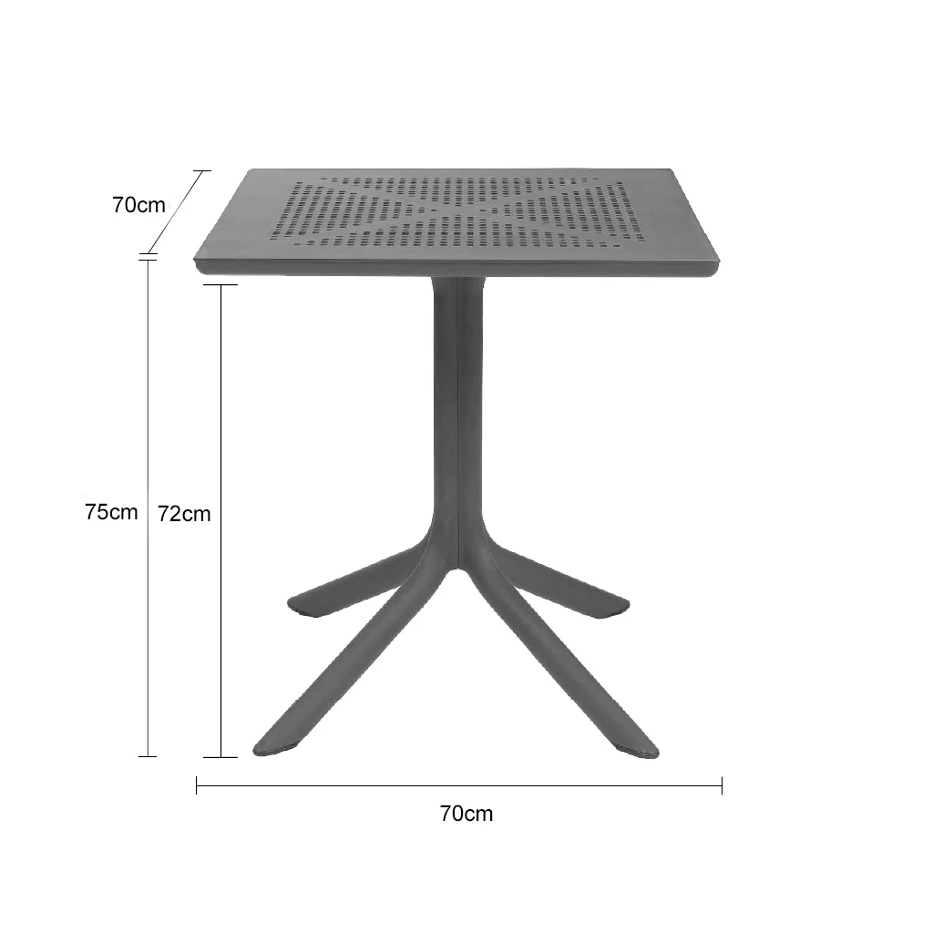 Nardi Clip Outdoor Resin Dining Table 70 cm - Image 5