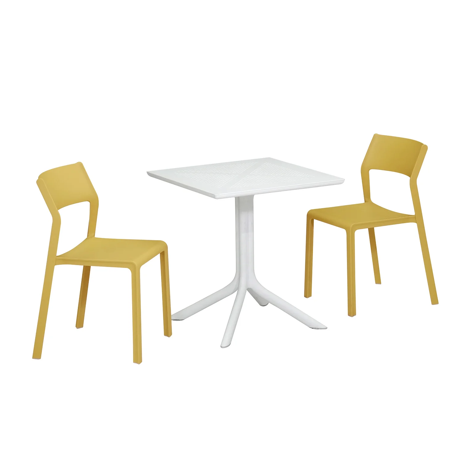 Nardi Clip Table Trill Armless Chair Outdoor Dining Setting - Image 3