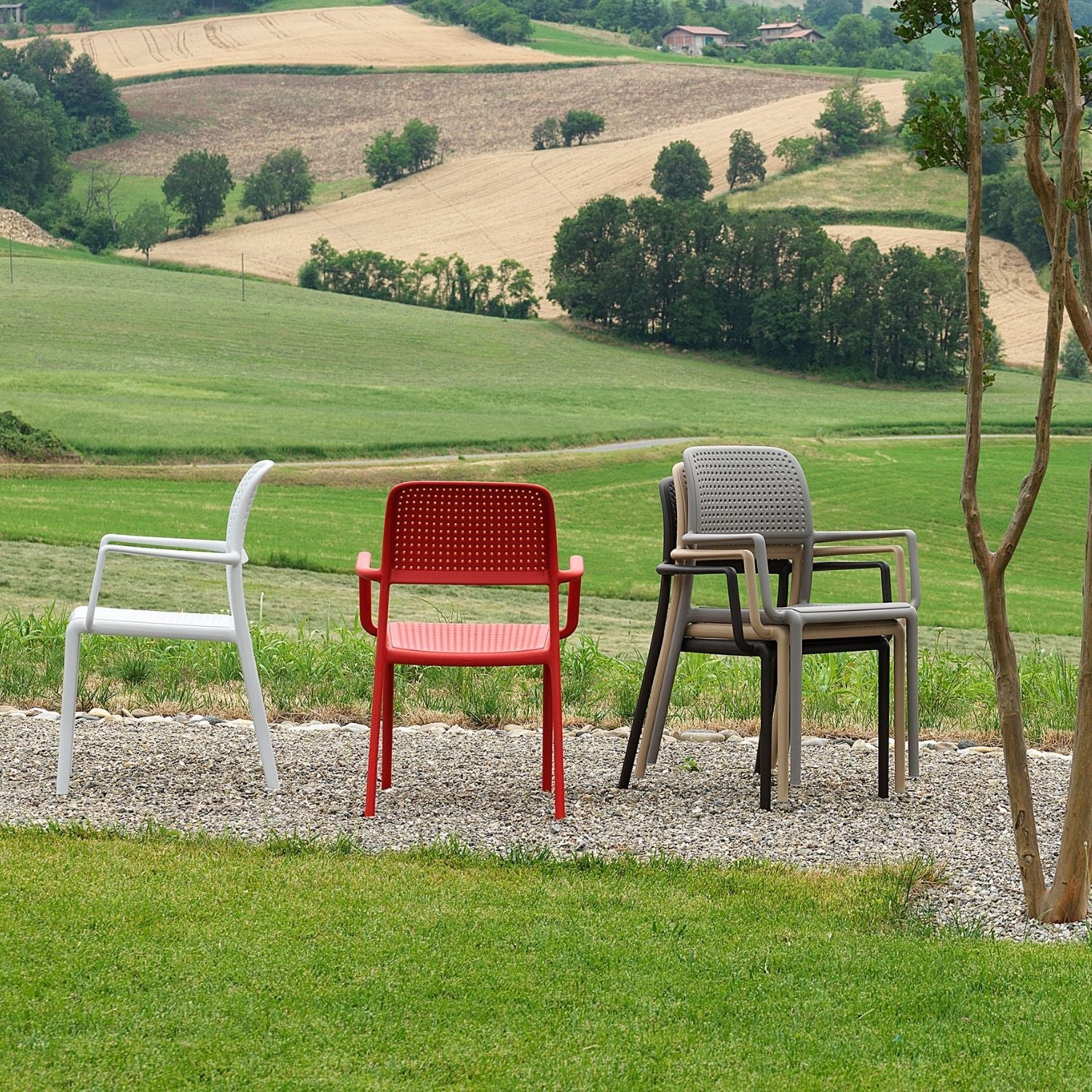 Nardi Bora Outdoor Resin Dining Armchair - Image 4