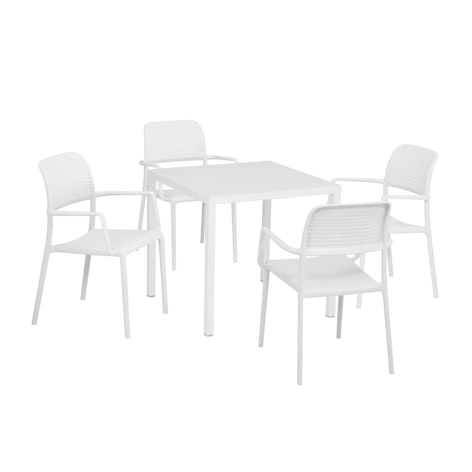 Nardi Cube 80 cm Table Bora Armchair Outdoor Dining Setting - Image 3