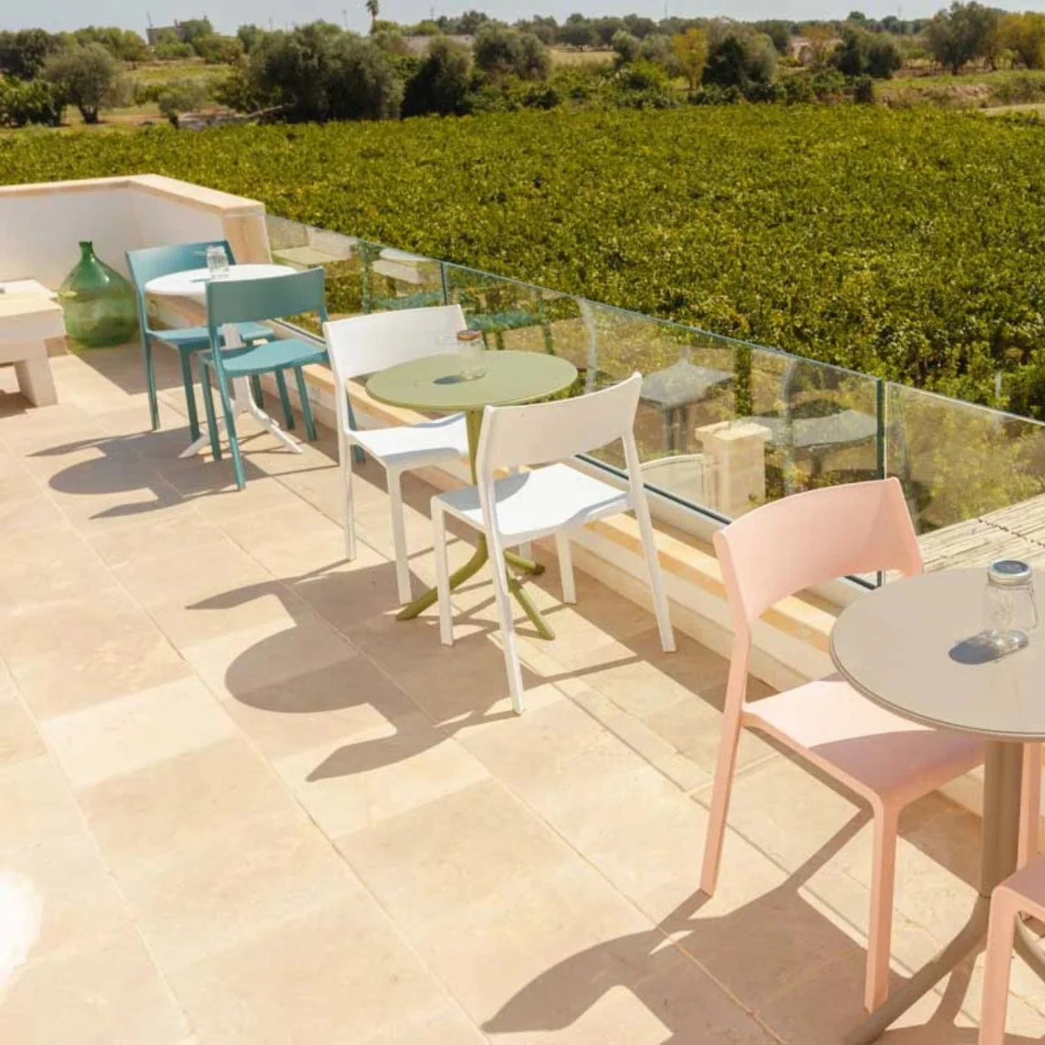 Nardi Trill Outdoor Resin Armless Dining Chair - Image 3