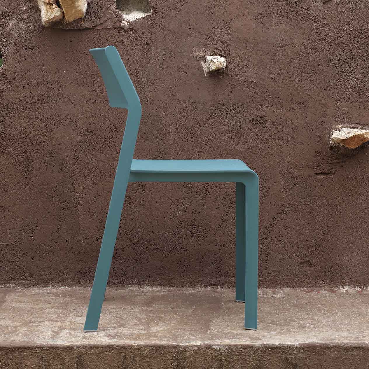 Nardi Trill Outdoor Resin Armless Dining Chair - Image 5