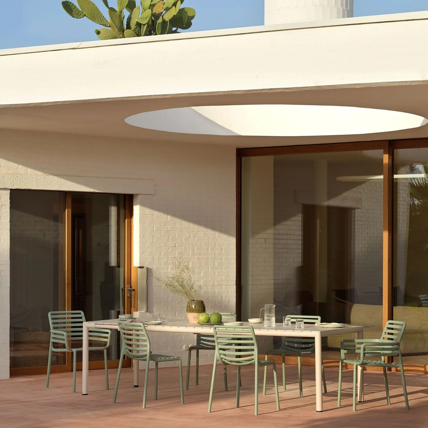Nardi Doga Outdoor Resin Armless Dining Chair - Image 9