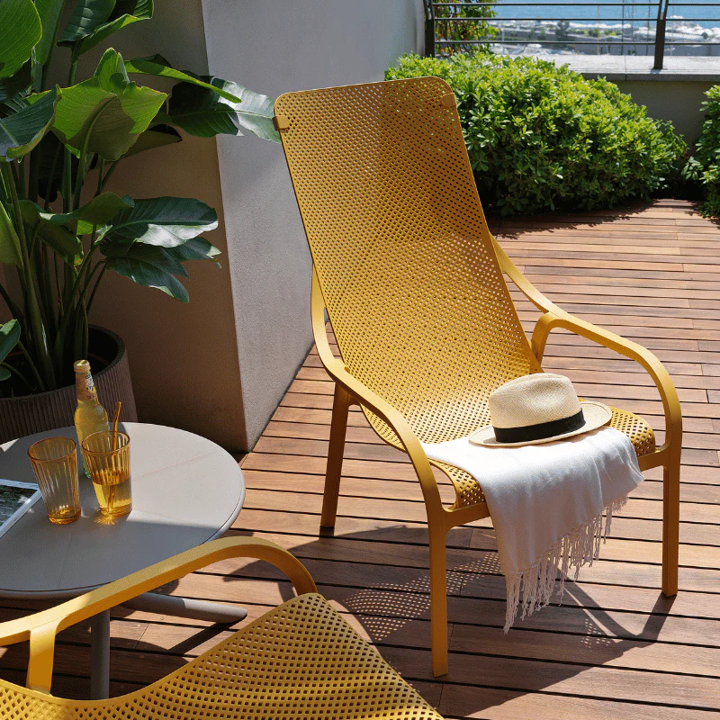 Nardi Net Outdoor Resin Balcony Lounge Chair - Image 3