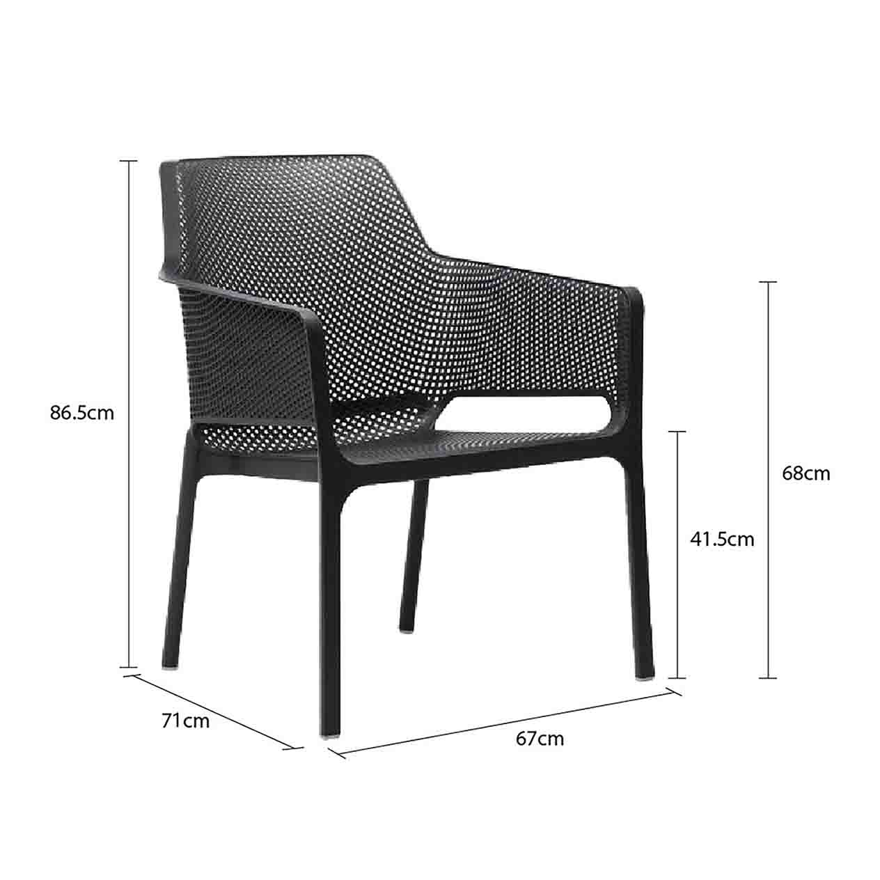 Nardi Net Outdoor Resin Balcony Relax Chair - Image 31