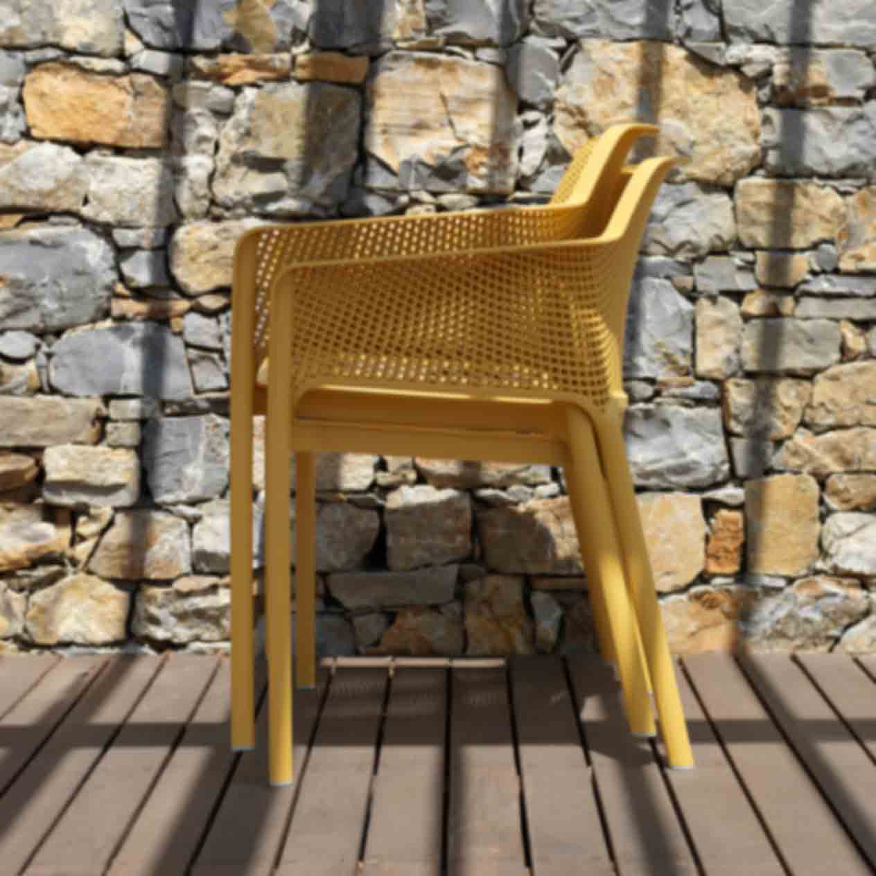 Nardi Net Outdoor Resin Dining Chair - Image 12