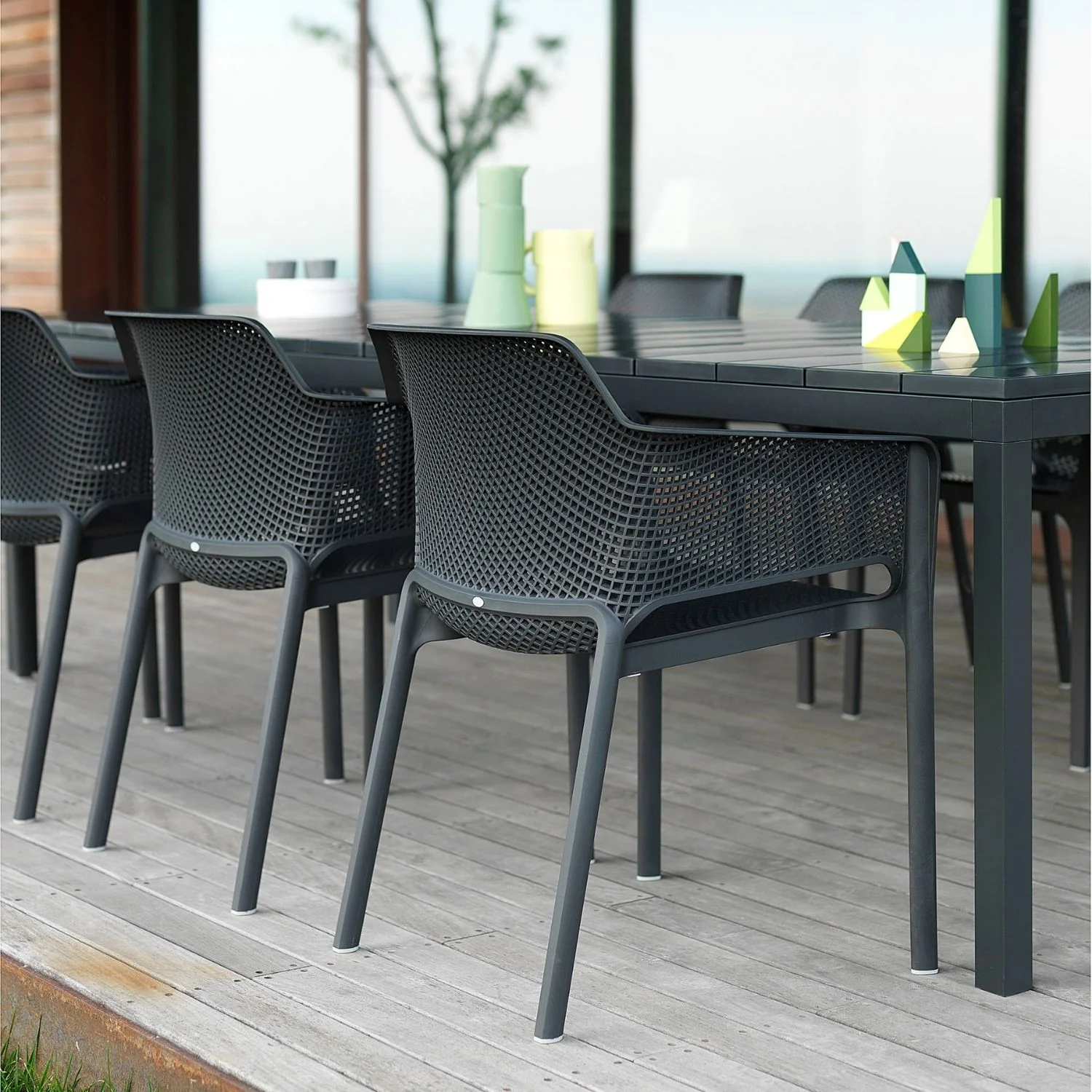 Nardi Net Outdoor Resin Dining Chair - Image 14