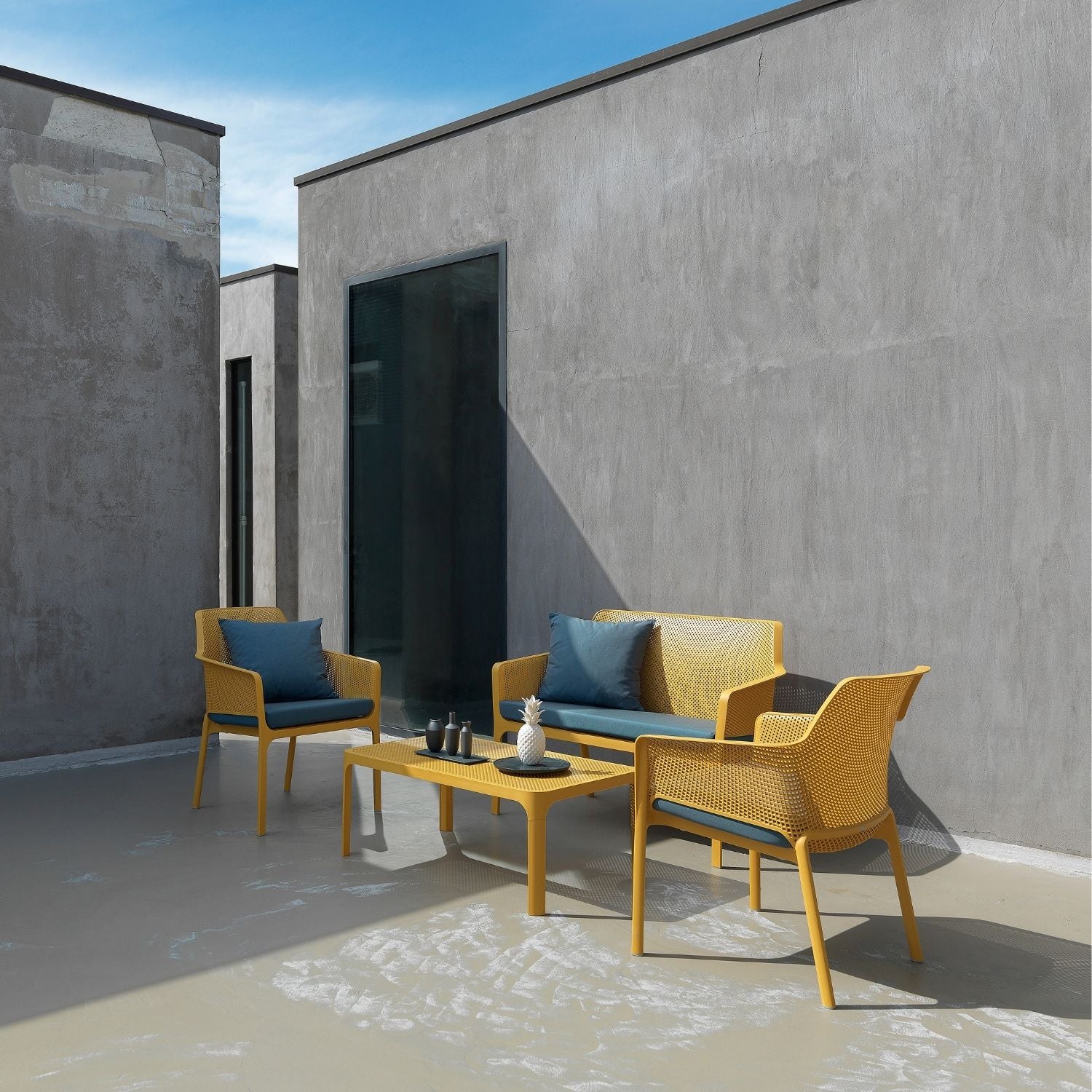 Nardi Net Outdoor Resin Bench 116 cm - Image 4