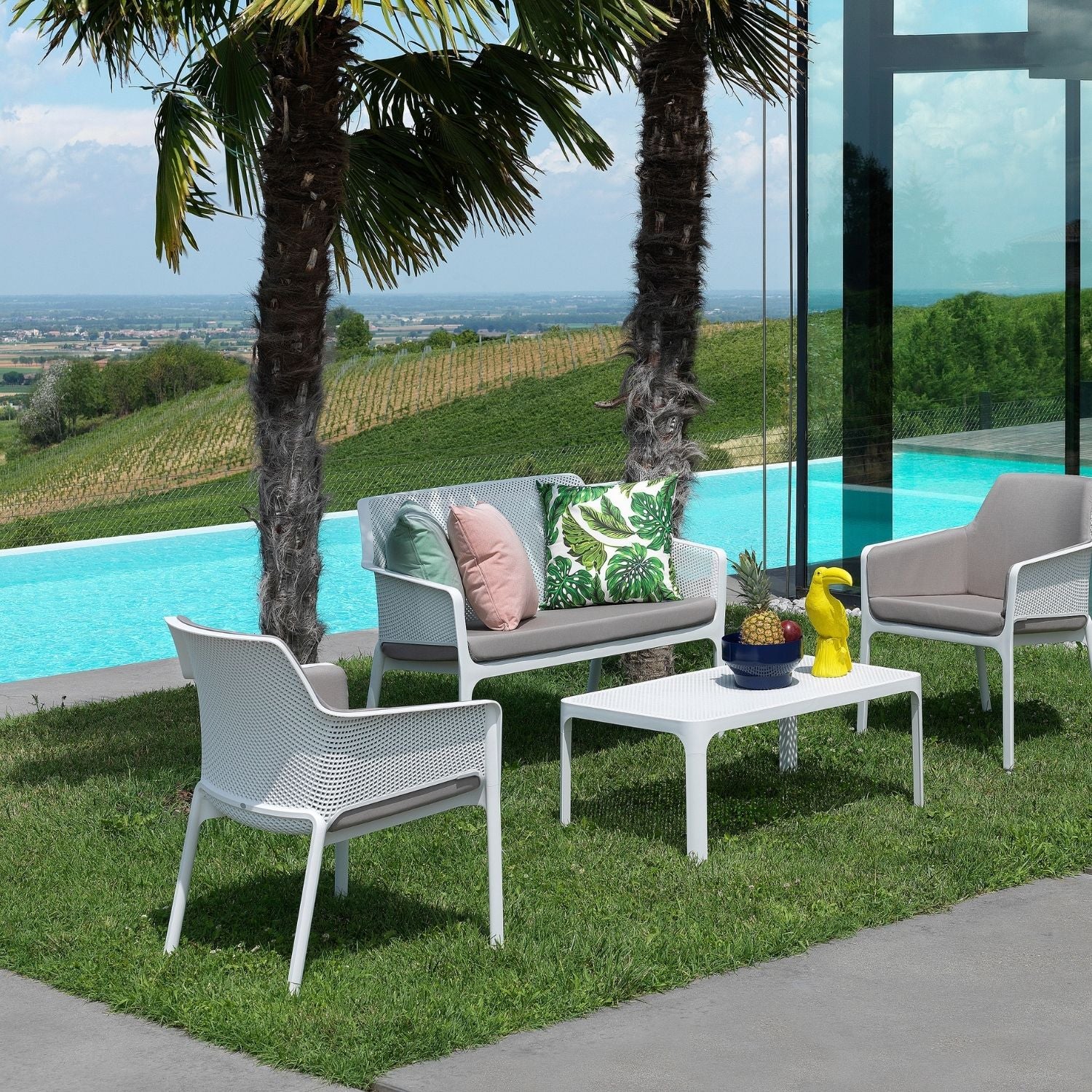 Nardi Net Outdoor Resin Bench 116 cm - Image 6