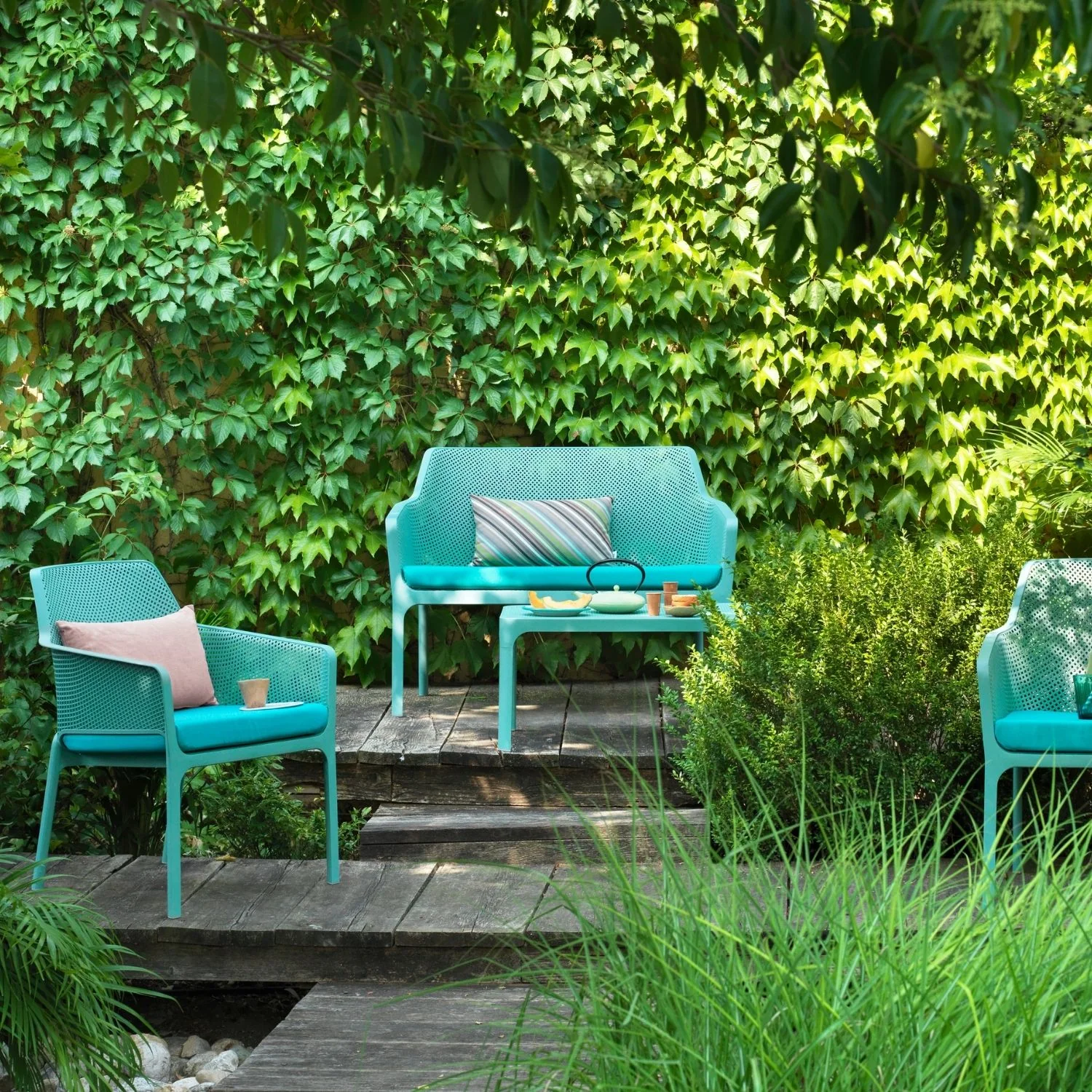 Nardi Net Outdoor Resin Bench 116 cm - Image 7