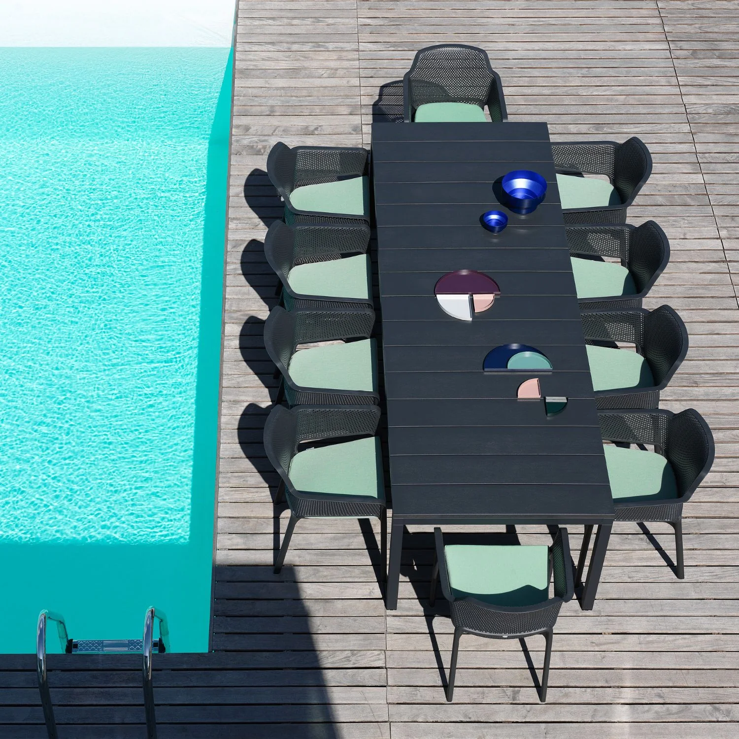 Nardi Net Outdoor Dining Seat Cushion - Image 4