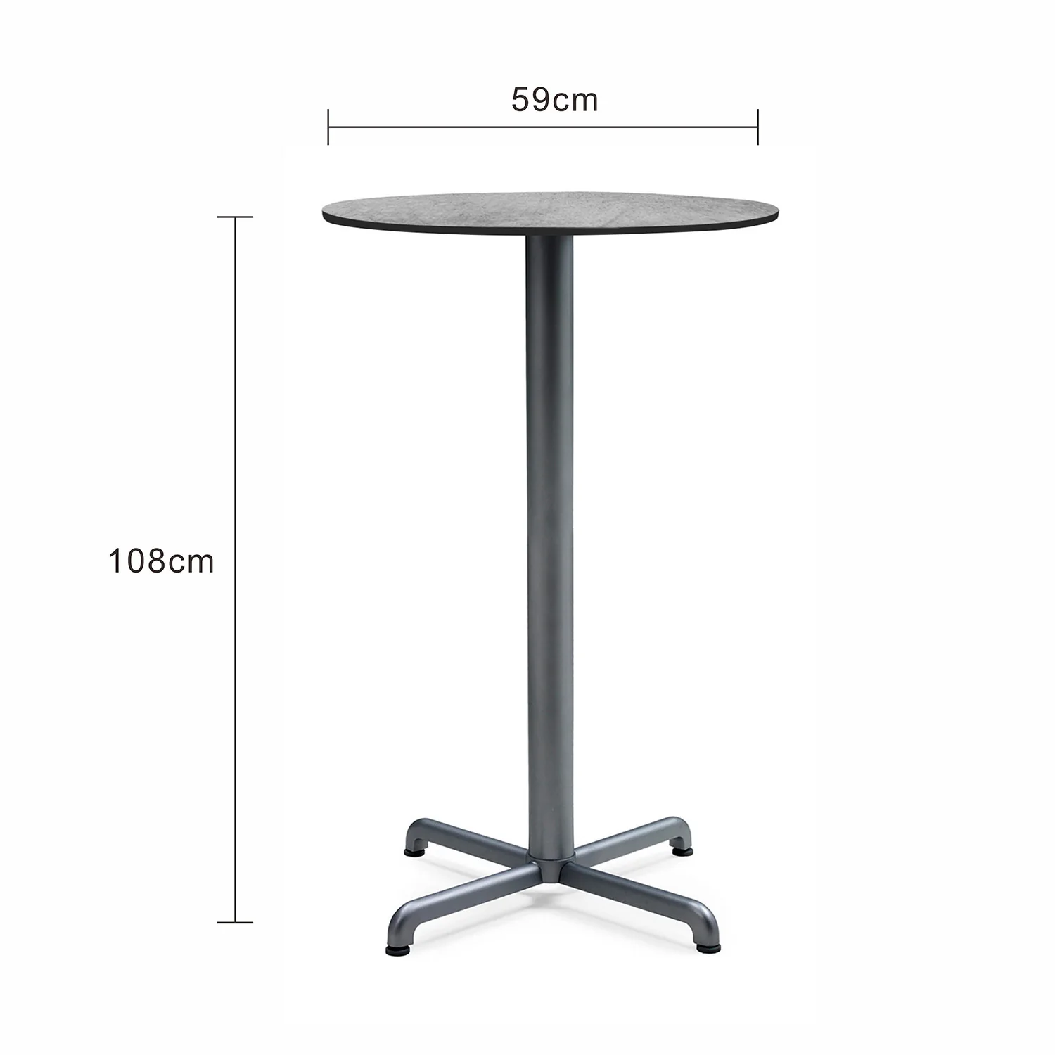 Nardi Calice Outdoor Aluminium Round Bar Table with High Pressure Laminate Top - Image 16