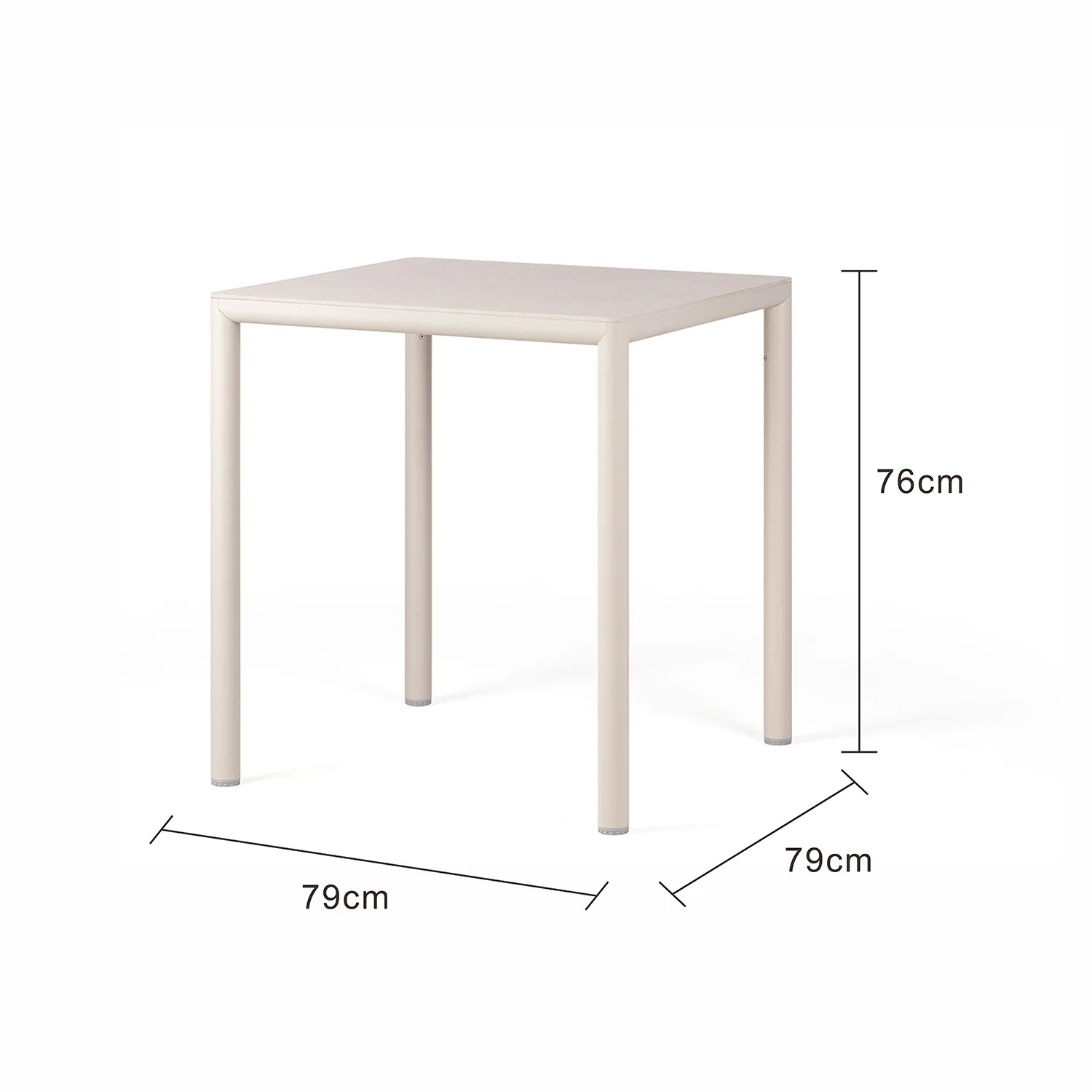 Nardi Piave Aluminium Outdoor Dining Table 79 cm - Image 5
