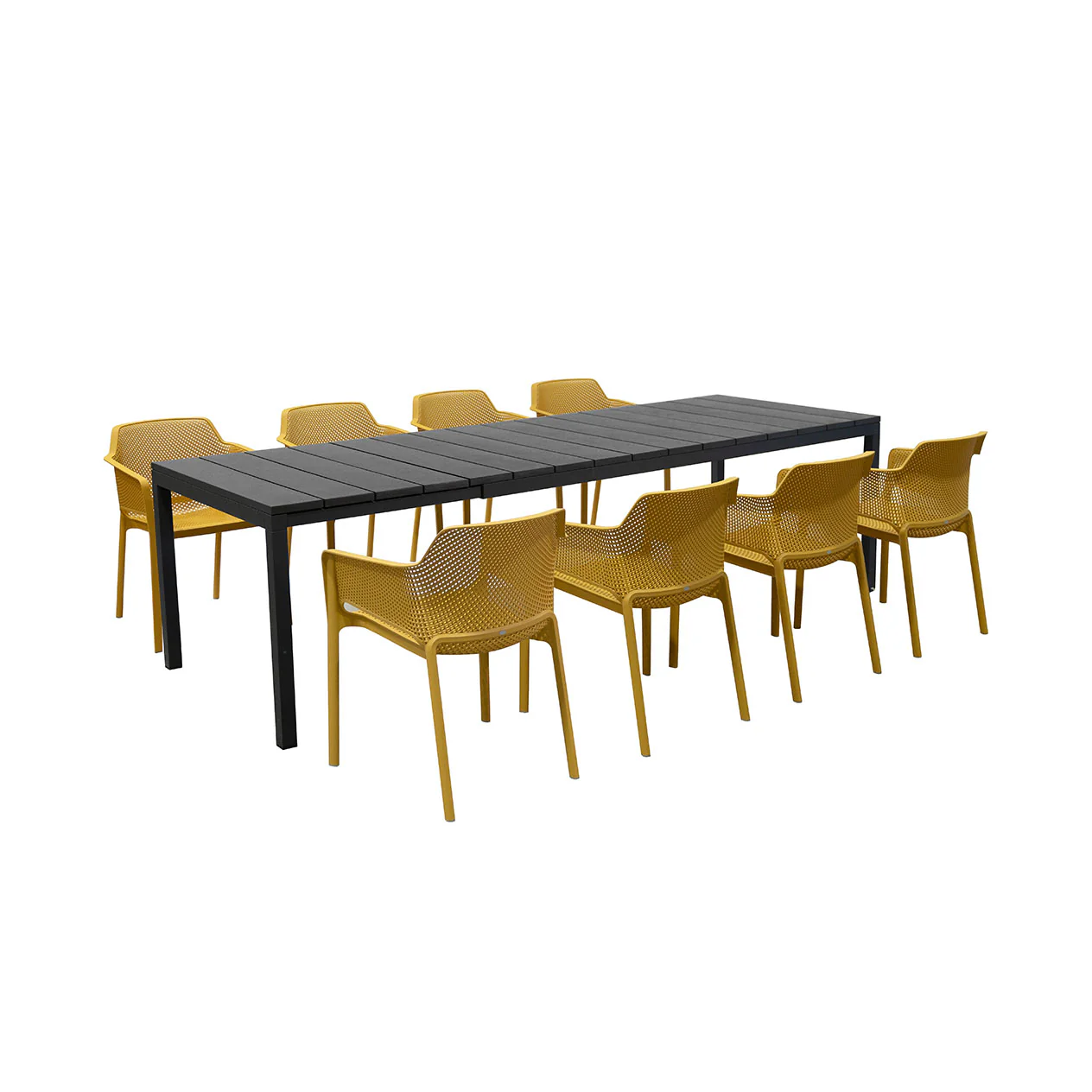 Nardi Rio Table Net Chair Outdoor Dining Setting - Image 4