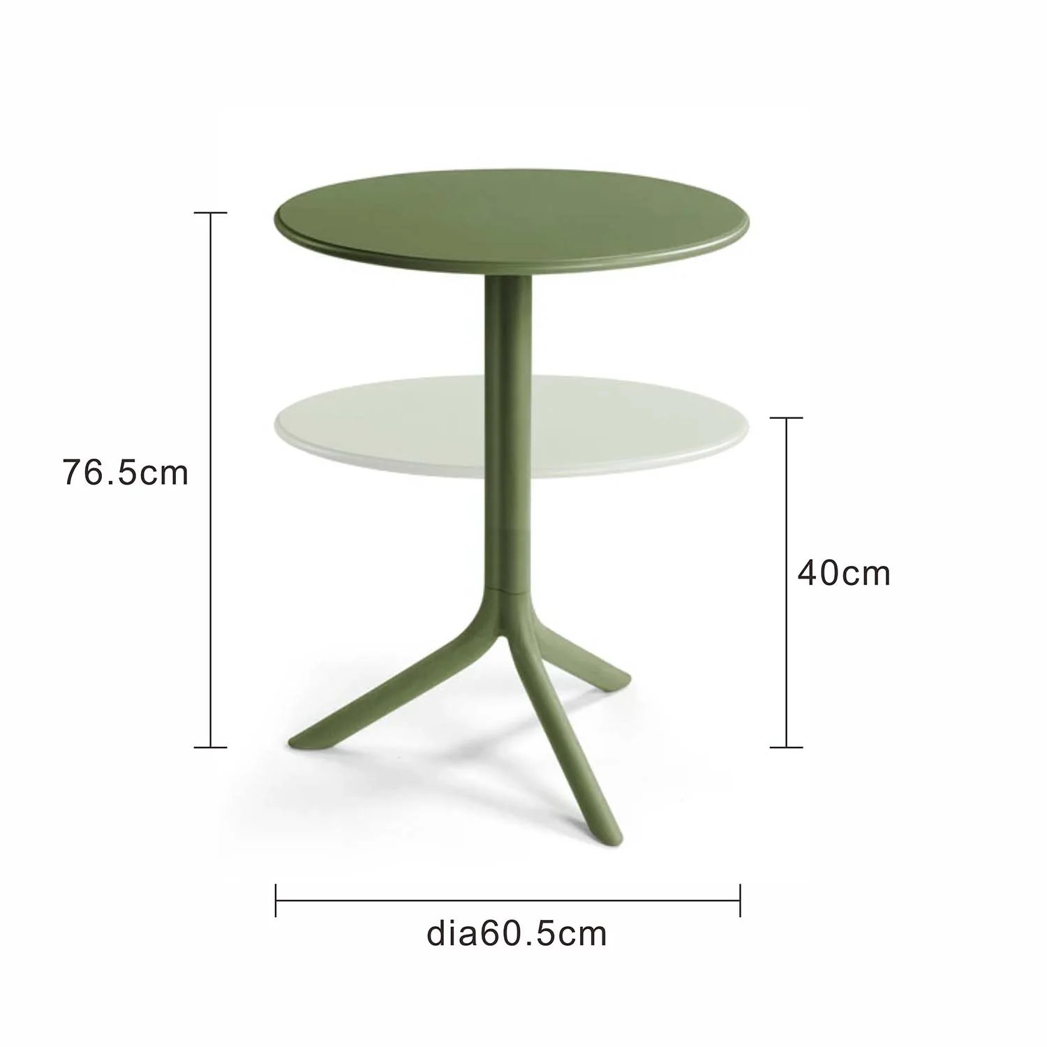 Nardi Spritz Outdoor Resin Round Table 60.5 cm - Image 7