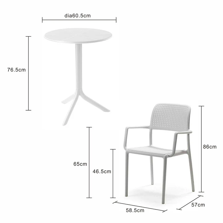 Nardi Spritz Table Bora Armchair Outdoor Balcony Setting - Image 13