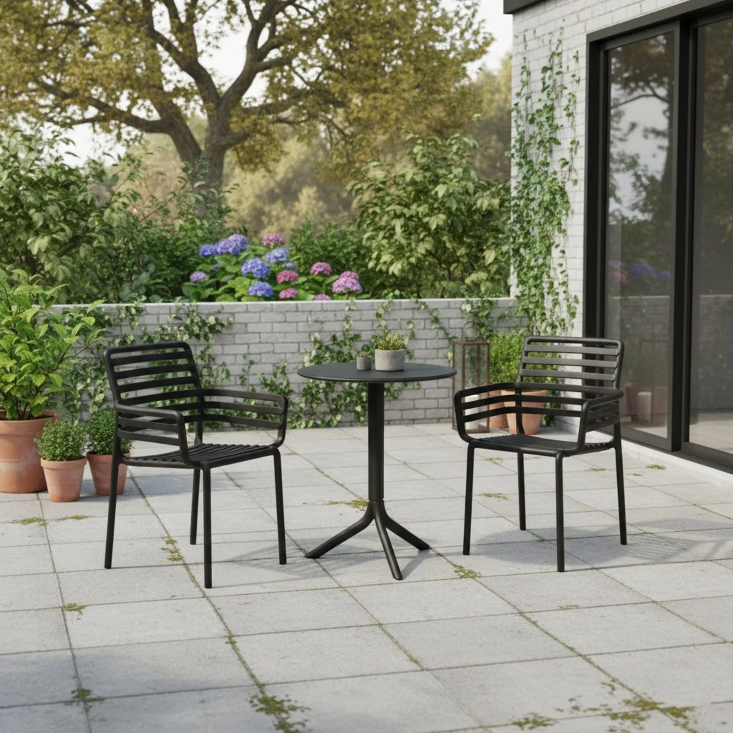 Nardi Spritz Table Doga Armchair Outdoor Balcony Setting - Image 2