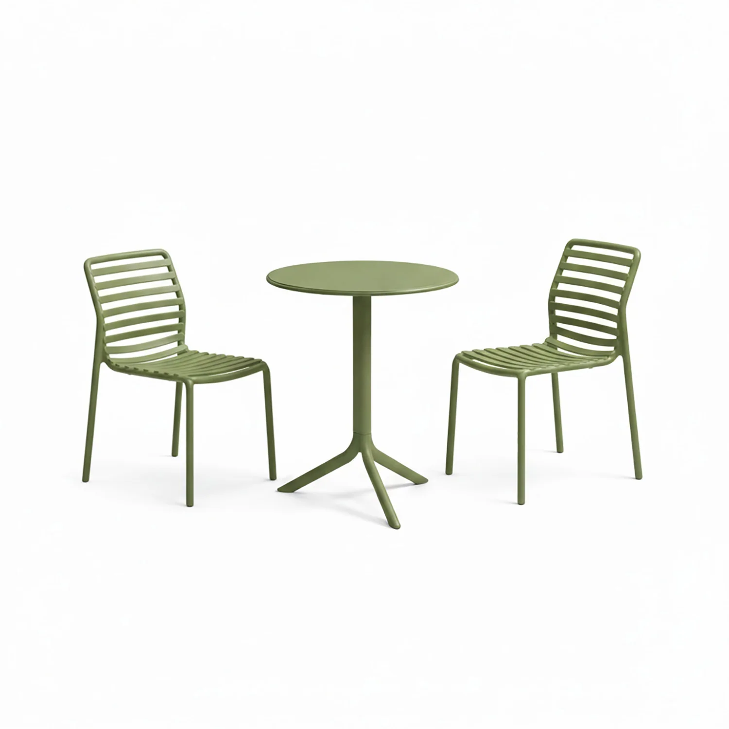 Nardi Spritz Table Doga Armless Chair Outdoor Balcony Setting