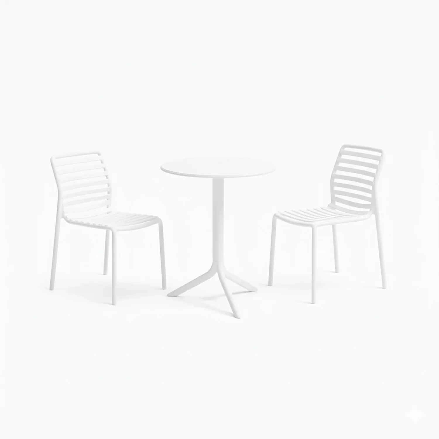 Nardi Spritz Table Doga Armless Chair Outdoor Balcony Setting - Image 3