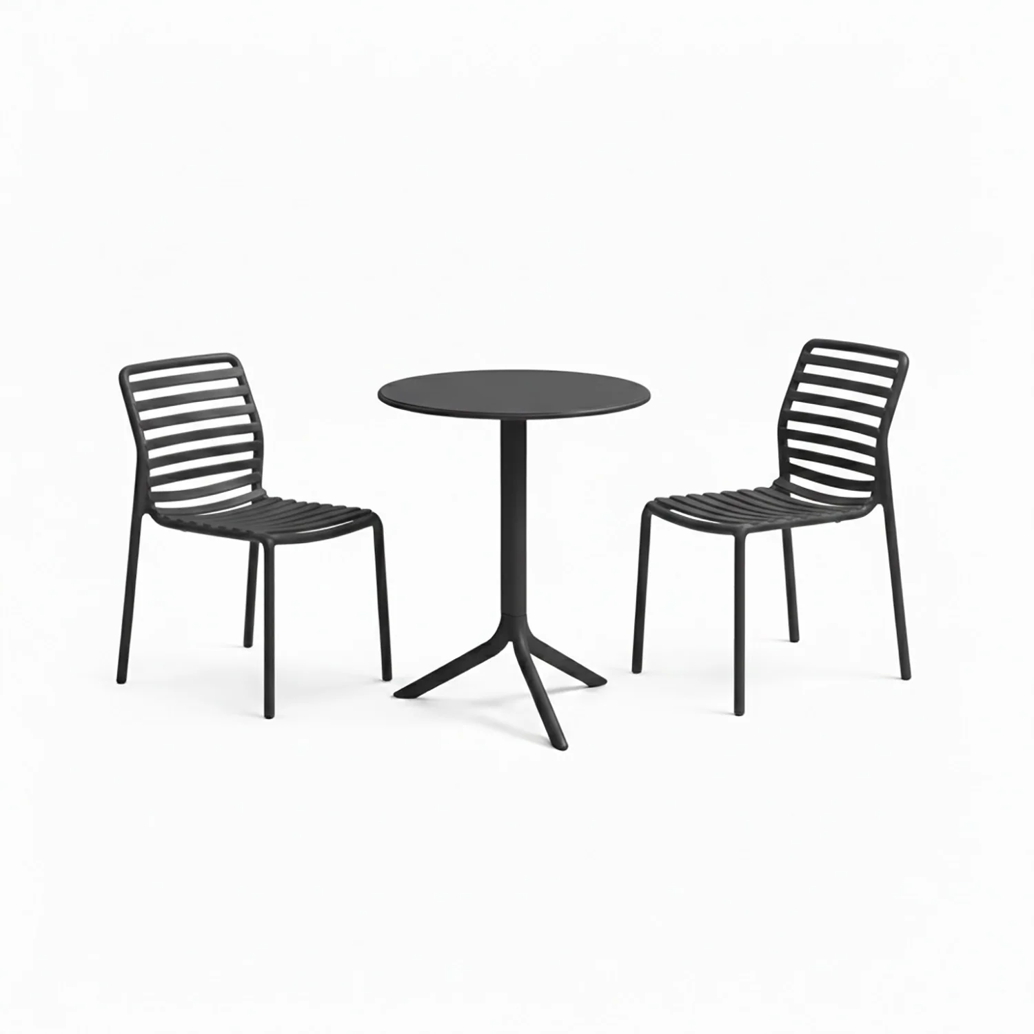Nardi Spritz Table Doga Armless Chair Outdoor Balcony Setting - Image 4