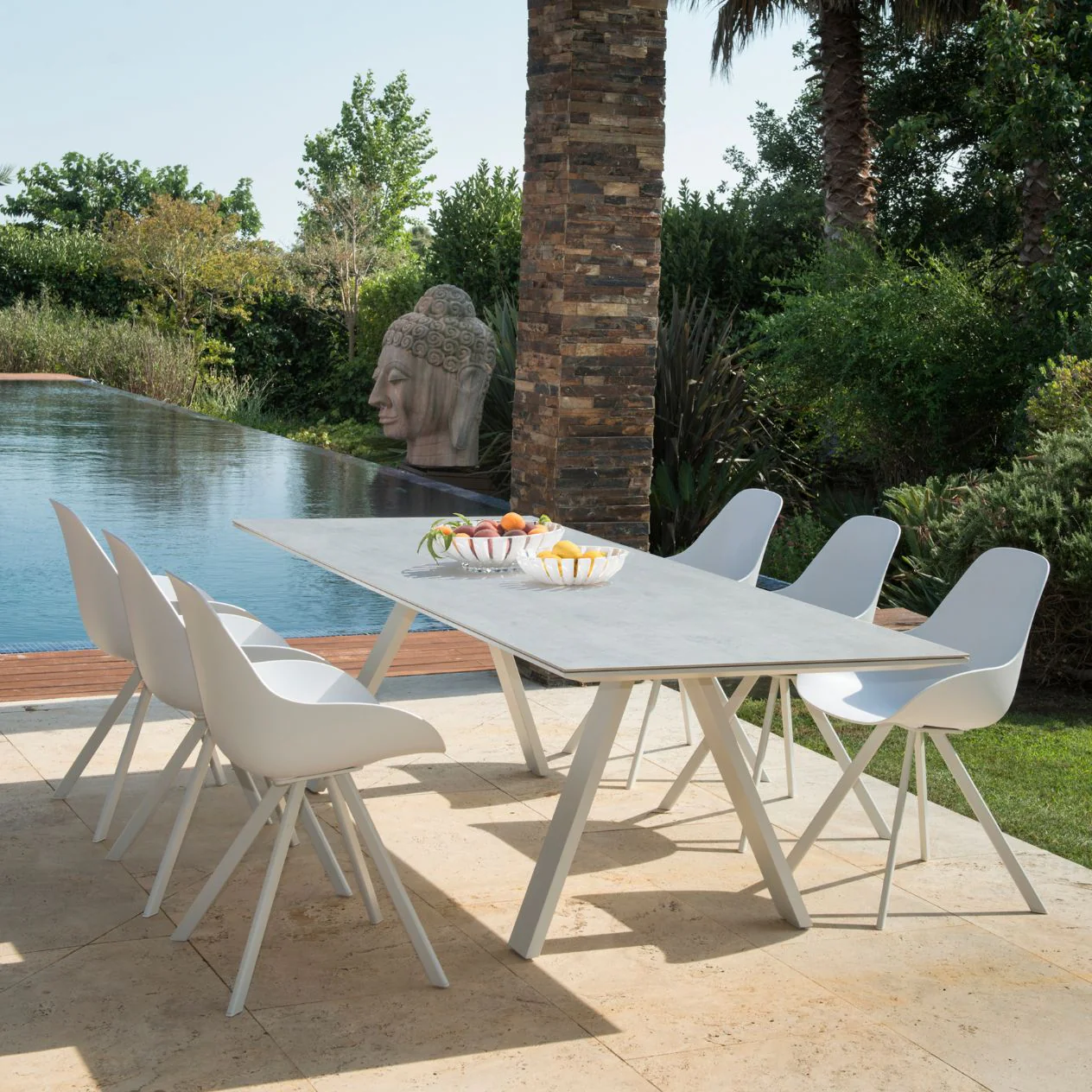 Neverland II Ceramic Outdoor Dining Table 240 cm - Image 3