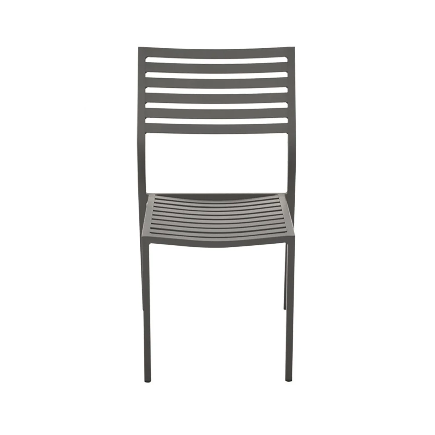 Coda Aluminium Outdoor Dining Armless Chair - Image 4