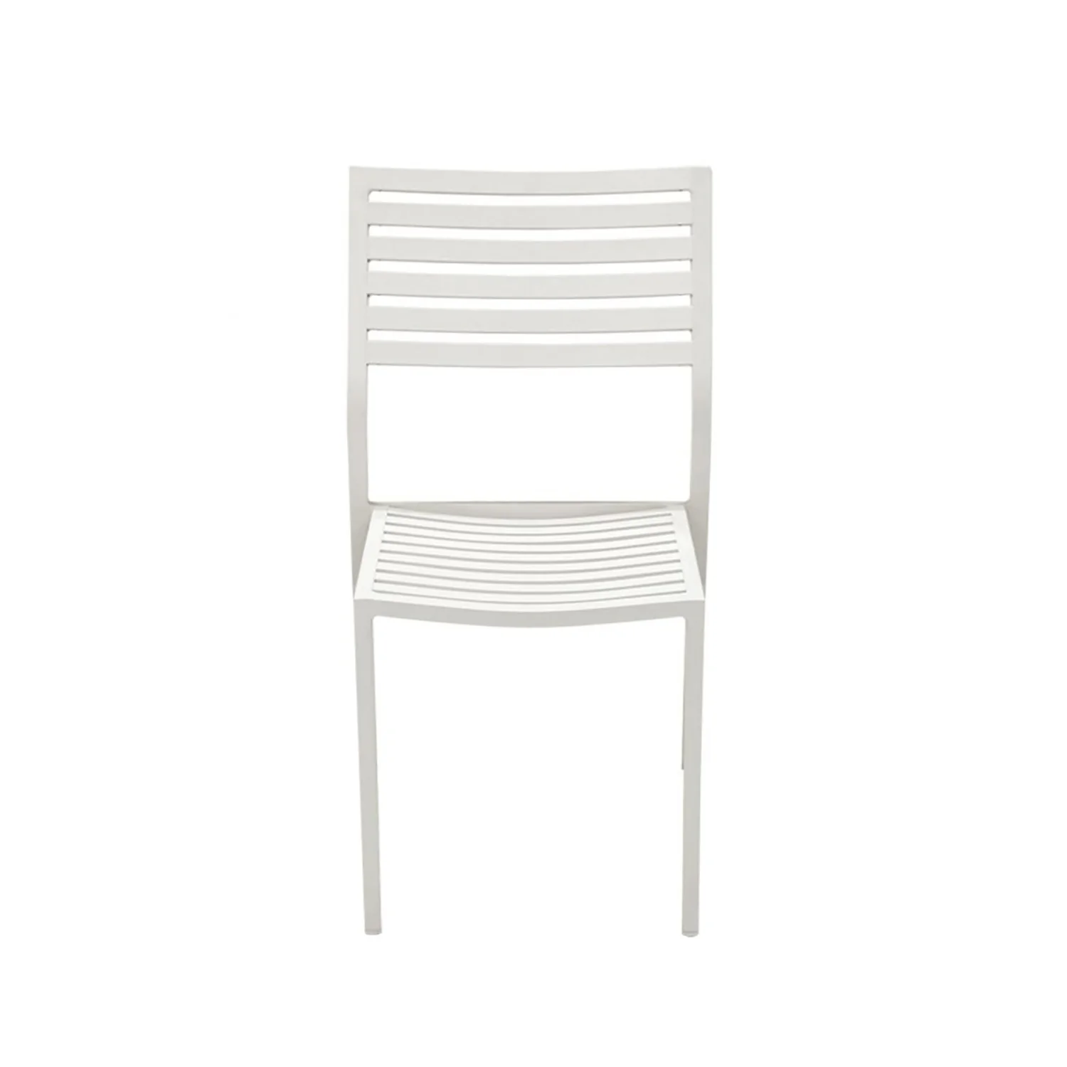 Coda Aluminium Outdoor Dining Armless Chair - Image 7