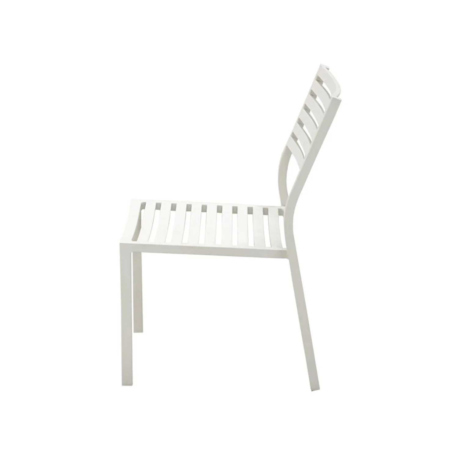 Coda Aluminium Outdoor Dining Armless Chair - Image 6