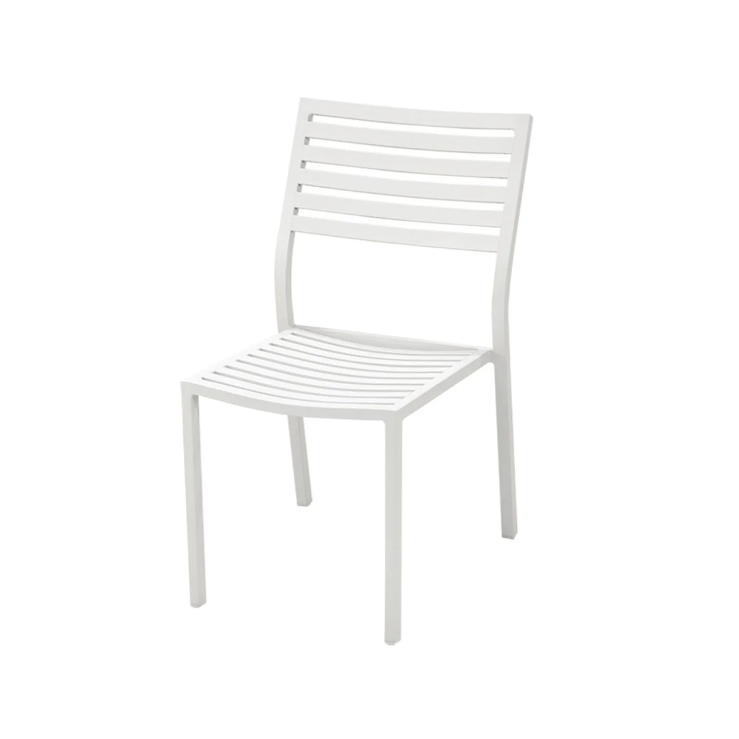 Coda Aluminium Outdoor Dining Armless Chair - Image 5