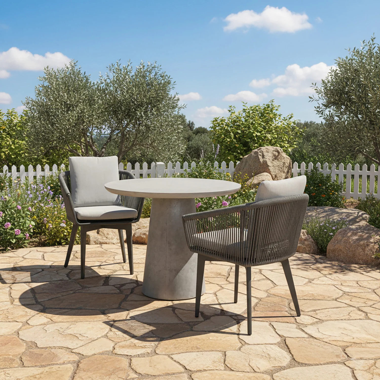 Nikita Table Truro Chair Outdoor Dining Setting - Image 2